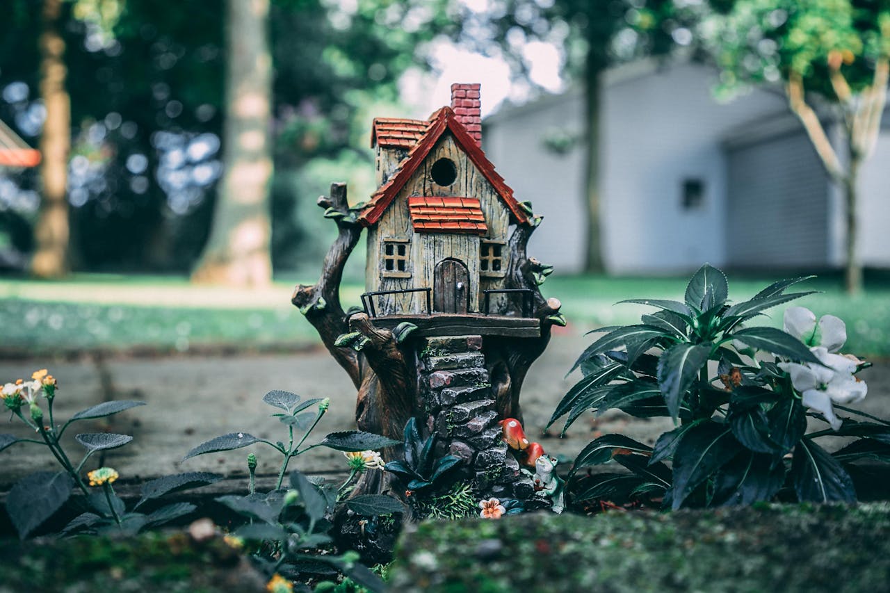 Tiny house in lawn